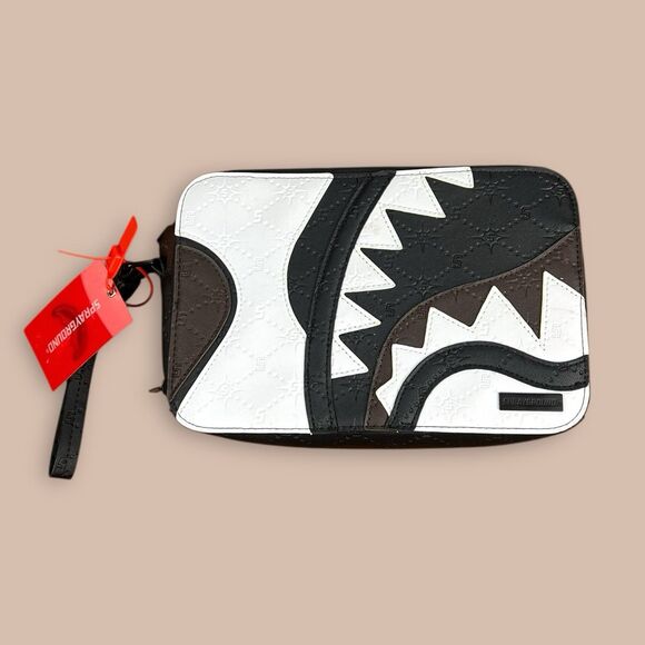 NWT Sprayground Boujee Vvip Shark Bite Toiletry Money Bag 910B3844NSZ - Picture 1 of 7